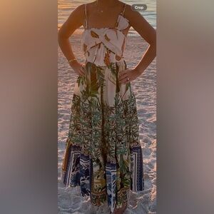 FARM Rio Tropical Print Midi Dress